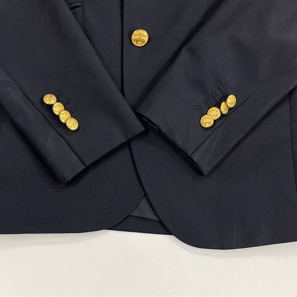 Brooks Brothers Navy Loro Piana Wool Two Button Blazer - 2 - Picture 10 of 16